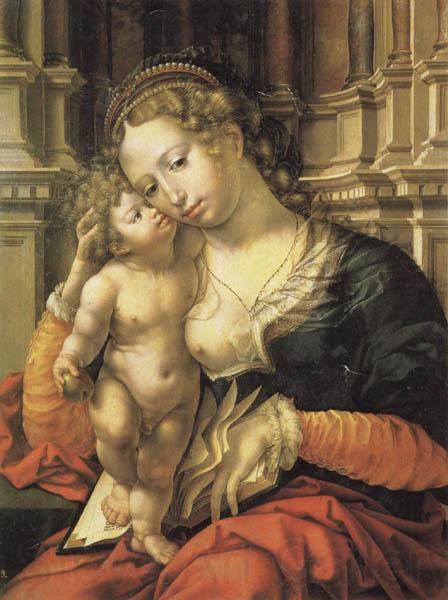 Jan Gossaert Mabuse Madonna and Child Norge oil painting art